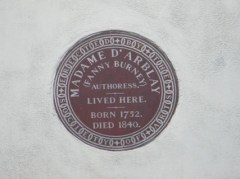 Burney plaque