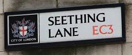 Seething Lane sign