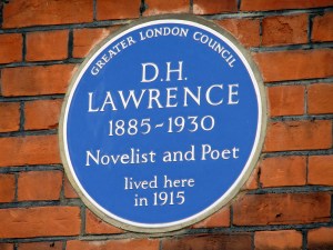 DH Lawrence plaque