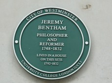 Jeremy Bentham plaque